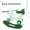 4 in 1 Rocking Horse for Toddlers 1-3 Years Old, Baby Rocking Toy Fun Birthday Gift for 1+ Kids, Ride on Toy with Detachable Balance Board and FootrestBalance Bike with Push Handle(Green) view 4