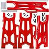 hopsupRC Aluminum Upgrades Parts Suspension Arms Set for 1/10 Kraton Outcast V2 4S BLX,Front Rear Suspension Arms Hops Up,Replace Parts: ARA330711 ARA330710.Red view 1