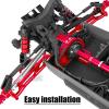 hopsupRC Aluminum Upgrades Parts Suspension Arms Set for 1/10 Kraton Outcast V2 4S BLX,Front Rear Suspension Arms Hops Up,Replace Parts: ARA330711 ARA330710.Red view 3