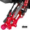 hopsupRC Aluminum Upgrades Parts Suspension Arms Set for 1/10 Kraton Outcast V2 4S BLX,Front Rear Suspension Arms Hops Up,Replace Parts: ARA330711 ARA330710.Red view 4