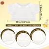 15 Pcs Sublimation Blank Bear Clothes White T Shirt Bulk Stuffed Bear Toy White Shirts Tee Shirt Doll T Shirts Blank Tee Shirt for 15 Inch Stuffed Bears Dolls DIY view 2
