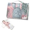 WELLDAY Cactus Pattern Pink Baby Changing Pad - Waterproof Diaper Changing Pad with Built-in Pillow - Portable Travel Changing Mat for Newborn Girl & Boy view 2