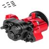 RCMYou Aluminum Transmission Gearbox with Internal Gears Upgrades Part for 1/10 TRX-4 TRX-6 RC Crawler,Alloy 2 Speed Transmission Gearbox,Red view 1