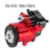 RCMYou Aluminum Transmission Gearbox with Internal Gears Upgrades Part for 1/10 TRX-4 TRX-6 RC Crawler,Alloy 2 Speed Transmission Gearbox,Red view 2