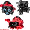 RCMYou Aluminum Transmission Gearbox with Internal Gears Upgrades Part for 1/10 TRX-4 TRX-6 RC Crawler,Alloy 2 Speed Transmission Gearbox,Red view 4