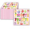 60 Pcs Twotti Frutti Birthday Party Paper Napkins Summer Fruit Disposable Napkins for Luau Fruit Lemon Watermelon Pineapple Strawberry Orange Theme 2nd Birthday Party Decorations Supplies view 2