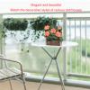 1:12 Scale Dollhouse Hanging Hydrangea Flower Basket - 1.4 x 1.6 x 1.3in Miniature Bonsai Plant - Simulation Dollhouse Hanging Plant Pot Model for Dollhouse Decoration view 4