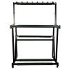 DOUYUANSHI Racket Storage Rack, 2 Tier Freestanding Racket Rack for Tennis/Badminton Rackets, Black Steel Musical Instrument Storage Rack for Violins/Guitars, Height Adjustable view 4