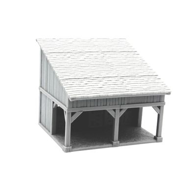 Small Farmhouse Miniature Building World of Prathein (Grey, Small Farmhouse)