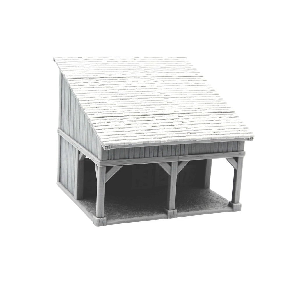 Small Farmhouse Miniature Building World of Prathein (Grey, Small Farmhouse)