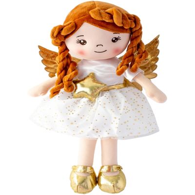 ANGELITOS MAGICOS 15" Little Magic Angels Plushies. Angel Doll with Magical Positive Affirmation Cards from Guardian Angel Academy, for Girls 3+ (Keri: Cherub of Empathy)