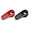 CCKALM Upgrade Parts Compatible with TRX4M Aluminum RC 25T Tooth Servo Horn Steering Arm for 1/18 RC Crawler Car Upgrade (4M-12)(Color:Black and Red) view 1