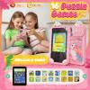 Luyiilo Kids Smart Phone Toys for Girls,Unicorn Gift Toys for Girls Ages 3-9 Christmas Birthday Gifts Mini Smart Phone Toys With 2.8" Touchscreen 16 Learning Games Dual Camera Music Player, 8G SD Card view 4