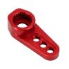 CCKALM Upgrade Parts Compatible with TRX4M Aluminum RC 25T Tooth Servo Horn Steering Arm for 1/18 RC Crawler Car Upgrade (4M-12)(Color:Red) view 3