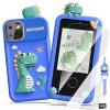 Luyiilo Kids Smart Phone Toys for Boys,Dinosaurs Gift Toys for Boys Ages 3-9 Christmas Birthday Gifts Mini Smart Phone Toys With 2.8" Touchscreen 16 Learning Games Dual Camera Music Player, 8G SD Card view 1