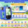 Luyiilo Kids Smart Phone Toys for Boys,Dinosaurs Gift Toys for Boys Ages 3-9 Christmas Birthday Gifts Mini Smart Phone Toys With 2.8" Touchscreen 16 Learning Games Dual Camera Music Player, 8G SD Card view 2