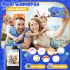 Luyiilo Kids Smart Phone Toys for Boys,Dinosaurs Gift Toys for Boys Ages 3-9 Christmas Birthday Gifts Mini Smart Phone Toys With 2.8" Touchscreen 16 Learning Games Dual Camera Music Player, 8G SD Card view 3