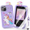 Luyiilo Kids Smart Phone Toys for Girls,Unicorn Gift Toys for Girls Ages 3-9 Christmas Birthday Gifts Mini Smart Phone Toys With 2.8" Touchscreen 16 Learning Games Dual Camera Music Player, 8G SD Card view 1