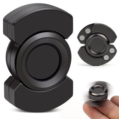 3-in-1 Fidget Toys Adults: Spinner, Slider & Clicker  Magnetic Stainless Steel Bearing for Super-Stable Rotation  Stress Relief, Enhanced Focus, and Habit Breaking, Kids Valentines Day Gifts (Black)