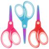 Asdirne Left Handed Kids Scissors, Safety Children Titanium Coating Scissors, Craft Scissors with Blunt Tip Stainless Steel Blades and Soft Grip, Great for Home and School,13.5cm, 3 Pack view 1