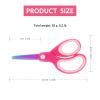 Asdirne Left Handed Kids Scissors, Safety Children Titanium Coating Scissors, Craft Scissors with Blunt Tip Stainless Steel Blades and Soft Grip, Great for Home and School,13.5cm, 3 Pack view 4