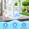 FOOING White Bounce House, Inflatable Bounce House with Air Blower, Jumping Castle House with Ball Pit for Party, Wedding, Backyard Easy to Set Up, Safe for Family view 4