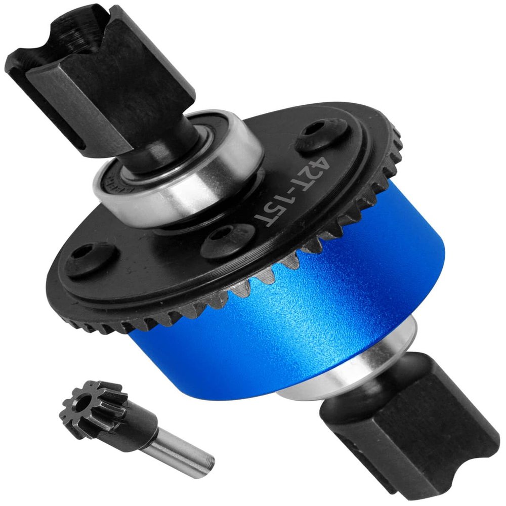 hopsupRC 42t&15t Front Rear Differential Input Gear Slipper Clutch Upgrades Part for 1/8 Kraton Typhon Outcast Notorious 6s Blx,1/7 Infraction Fireteam Mojave Limitless 6s,Navy Blue