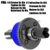 hopsupRC 42t&15t Front Rear Differential Input Gear Slipper Clutch Upgrades Part for 1/8 Kraton Typhon Outcast Notorious 6s Blx,1/7 Infraction Fireteam Mojave Limitless 6s,Navy Blue view 2
