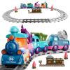 Lipneaed Train Set for Toddlers, Magnetic Train Toys for Toddlers 3+, 4pcs Trucks Toy Train for Boys and Girls, Birthday Christmas Toy Gifts for 3 4 5 6 7 8 Years Old view 1