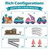 Lipneaed Train Set for Toddlers, Magnetic Train Toys for Toddlers 3+, 4pcs Trucks Toy Train for Boys and Girls, Birthday Christmas Toy Gifts for 3 4 5 6 7 8 Years Old view 4