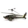 Domiuie Army Green S109H RC Apache Helicopter Model - 2.4G 3CH Dual-Prop Gyro Stabilized with Night Navigation Lights (RTF), MC0H1911JYQN121HARQ view 4