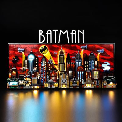 Kyglaring 76271 Model Compatible, LED Light Kit for The Animat Series Gotham City Building Set, Lighting Set, No Model