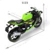 Risopen 1:12 Motorcycle Model Toy for Kawasaki Ninja ZX-6R Metal Die-cast with Plastic Motorcycle Model Mini Moto Gift for Adult view 2