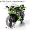 Risopen 1:12 Motorcycle Model Toy for Kawasaki Ninja ZX-6R Metal Die-cast with Plastic Motorcycle Model Mini Moto Gift for Adult view 4