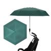 KEFSR Babies Stroller Parasol Umbrella, Beach Chair Umbrella with Universal Clamp, Portable Clip on Wheelchair Umbrella, All Weather Umbrella for Raining Sun, for Trolley,Bike(Green) view 1