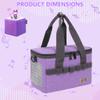 IBVIVIC Toniebox Carrying Case for Toniebox Figures/Starter Set Tonie Storage Bag Compatible with Tonies Audio Player and Tonies Figure, Purple view 2