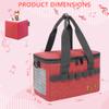 IBVIVIC Toniebox Carrying Case for Toniebox Figures/Starter Set Tonie Storage Bag Compatible with Tonies Audio Player and Tonies Figure, Red view 2