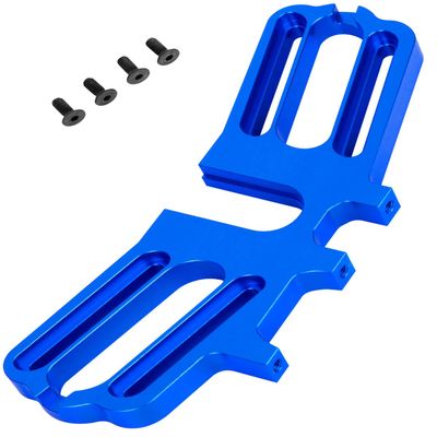 Aluminum Dual Motor Mount Upgrades Part for 1/7 Felony/Infraction/Limitless 6S BLX,BRCatWPark Large Pinions Motor Mount Fixed Bracket,Navy Blue