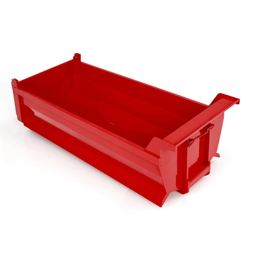 wheelfun 1/14 10X10 Metal U Shape High Bucket for RC Hydraulic Full Dump Truck 8X8 Cars for Adult Hobby(Red)