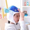 Montesy Halloween Funny Cartoon Puffer Fish Plush Hat Stuffed Toy Headgear Cosplay Props Hooded Hat, Red view 3