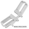 Aluminum Dual Motor Mount Upgrades Part for 1/7 Felony/Infraction/Limitless 6S BLX,BRCatWPark Large Pinions Motor Mount Fixed Bracket,Silver view 3
