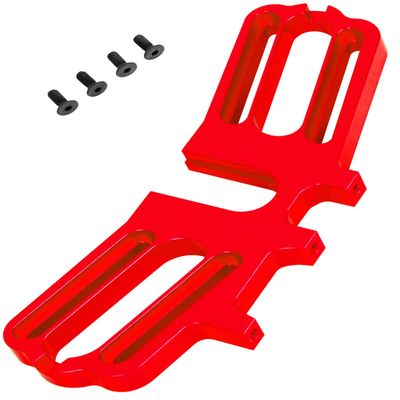 Aluminum Dual Motor Mount Upgrades Part for 1/7 Felony/Infraction/Limitless 6S BLX,BRCatWPark Large Pinions Motor Mount Fixed Bracket,Red