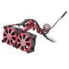 RC Motor Cooling Fan, Dual Cooling RC Fans, RC car motor Fans for 36mm Metal Motor Base, for 1/10 TRX4 SCX10 Tamiya RC Crawler Car Model (Red) view 1