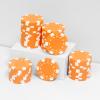 JIESITE 11.5 Gram Poker Chips ABS Monte Carlo Poker Chips Casino Grade Poker Chip for Texas Hold'em, Blackjack,Card Night Poker Games-Pack of 50 (Orange) view 1