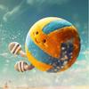 12inch Volleyball Plush Toys Soft Stuffed Sports Plush Balls Cute Fun American Soccer Doll Toys with feet Creative Football Spherical Decor Throw Pillow for Christmas Kids Gift (Yellow Volleyball) view 2
