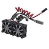 RC Motor Cooling Fan, Dual Cooling RC Fans, RC car motor Fans for 36mm Metal Motor Base, for 1/10 TRX4 SCX10 Tamiya RC Crawler Car Model (Black) view 1
