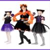 Eurzom 2 Set Cat Costume Set for Kids Include Cat Ear Headband Tutu Skirt Bowtie Paw Gloves Tail Girl Cosplay for Halloween(Black, Purple) view 3