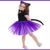 Eurzom 2 Set Cat Costume Set for Kids Include Cat Ear Headband Tutu Skirt Bowtie Paw Gloves Tail Girl Cosplay for Halloween(Black, Purple) view 4