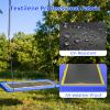 60'' Rectangle Platform Tree Swing for Kids and Adults, Giant Flying Swing with Adjustable Hanging Strap, Waterproof Textilene Fabric Tear & UV Resistant, Swings Set for Backyard Garden (Blue 02) view 4