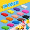 Air Dry Clay 14 Colors, Modeling Clay for Kids, DIY Molding Magic Clay, Gift for Kids Boys Girls view 2